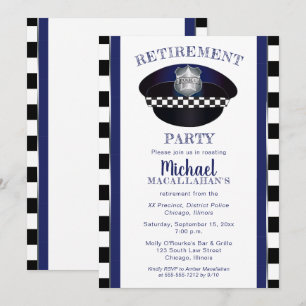 Convites Partido de aposentadoria do chapéu da bobina da