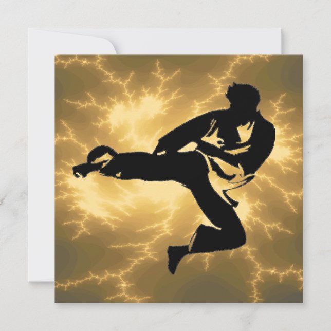 Convites Partido de BDay do karaté (Frente)