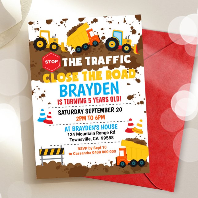 Convites Partido de Bombardeio de Construção (Criador carregado)