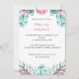 Convites Partido de Evento de Dia de as mães de Pedônia Bot