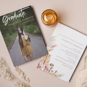 Convites Partido de Fotografia do Script de Graduação de Or