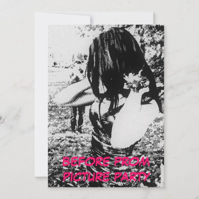 Convites Partido de Imagem de Pré-Dança (Frente)