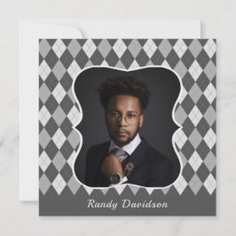 Convites Partido de Janto Argyle para Cinza de Fotografias 