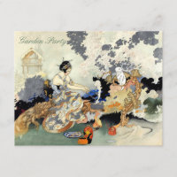 Partido de jardim japonês do aniversário do