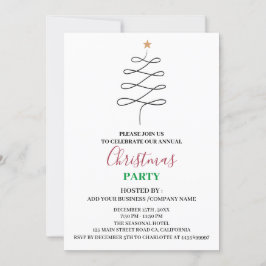 Convites Partido de Natal da Empresa Minimalista