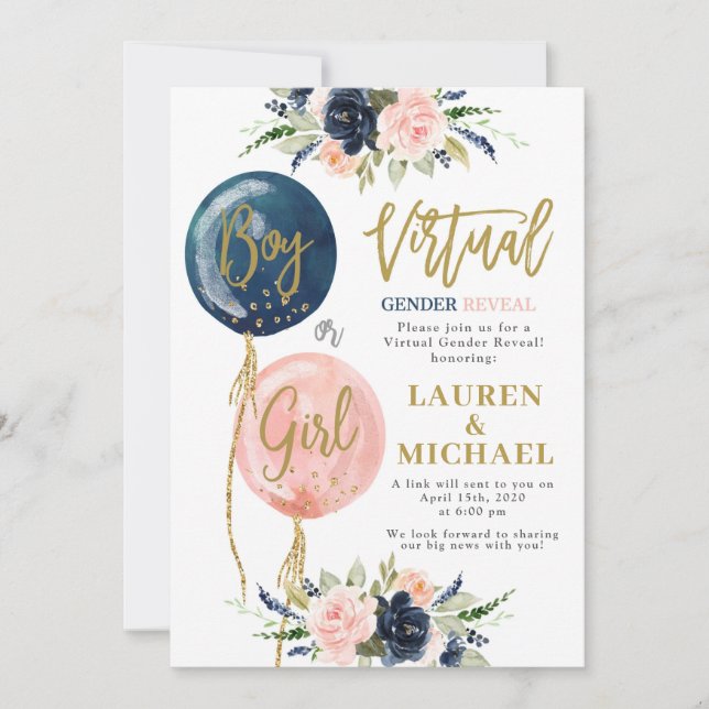 Convites Partido de Revisão de Gênero Virtual (Frente)