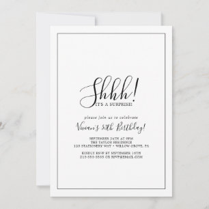 Convites Partido de Surpresa Minimalista