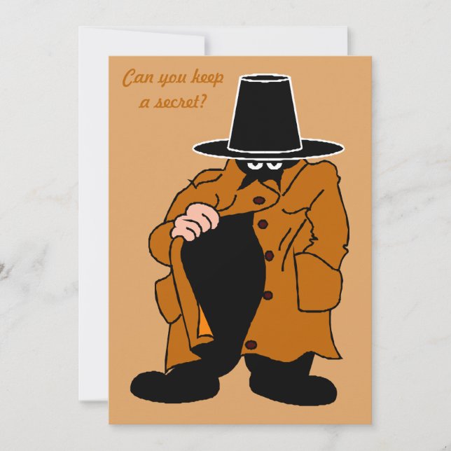 Convites partido de surpresa secreto do aniversário do (Frente)