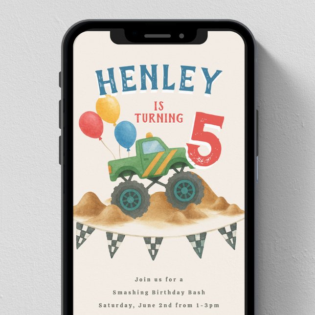 Convites Partido do Aniversário de criança de Aquarela de T (Criador carregado)