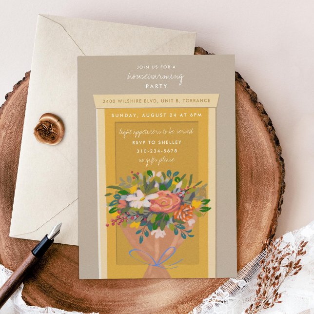 Convites Partido do Aquecimento da Casa de Porta Amarela Il (Criador carregado)