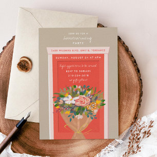 Convites Partido do Aquecimento Doméstico da Porta Vermelha