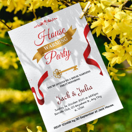 Convites Partido do Aquecimento Doméstico Decorativo Branco