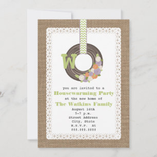 Convites Partido do Aquecimento Doméstico Inspirado pelo M