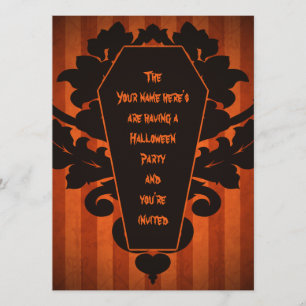 Convites Partido do caixão do Dia das Bruxas