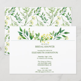 Convites Partido do Chá de panela de Plantas Botânicas Prim