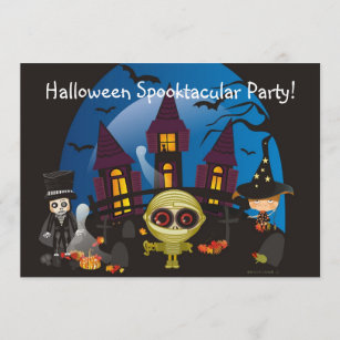 Convites Partido do Dia das Bruxas Spooktacular!