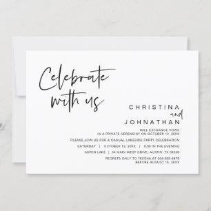 Convites Partido do Elopemento do Casamento, Celebre conosc