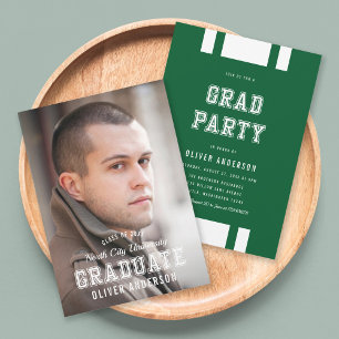 Convites Partido do Formando de Fotografias com Variação de