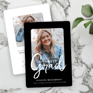 Convites Partido do Formandos de Fotografia Branco Preto Mo