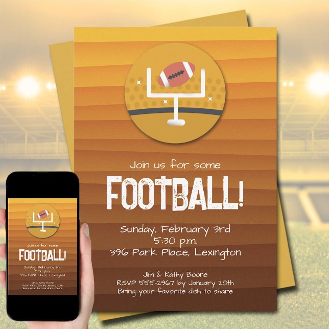Convites Partido do Futebol (Football Party Invitations)