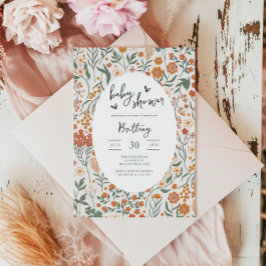 Convites Partido do Jardim de Flores Selvagens Gênero Chá d