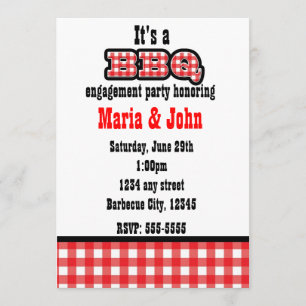 Convites Partido do país do verão do guingão do CHURRASCO