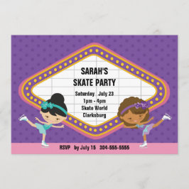 Convites Partido do patinagem no gelo