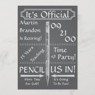 Convites Partido do professor do vintage do quadro da