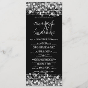 Convites Partido do Programa Casamento Sparkles Silver