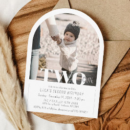 Convites Partido do segundo aniversário de Arch de Fotograf