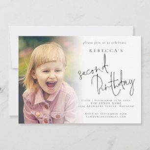 Convites Partido do segundo aniversário de Sobreposição de