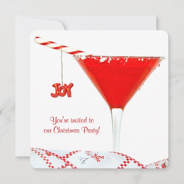Convites Partido dos Cocktail de Natal (Frente)