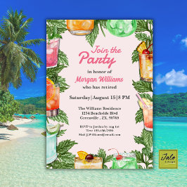 Convites Partido dos Coquetéis dos Estaleiros de Verão