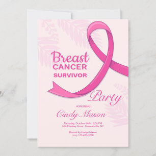 Convites Partido dos Sobreviventes do Câncer da Mama