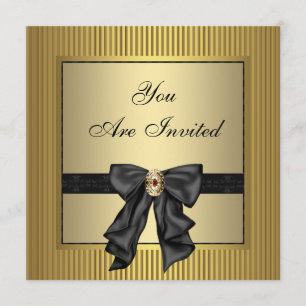 Convites Partido Dourado Negro