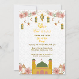 Convites Partido Eid das Flores Douradas da Mesquita da Cal