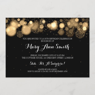 Convites Partido Elegante aniversário de 30 anos de inverno