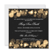 Partido Elegante aniversário de 40 anos de inverno