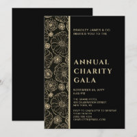Partido Elegante Black Botanic Charity Event Gala