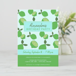Convites Partido Elegante do Limão Verde