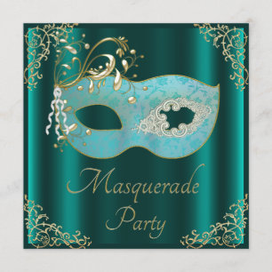 Convites Partido elegante do mascarada da máscara da