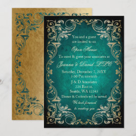 Convites Partido Empresarial Dourado Esmeraldo