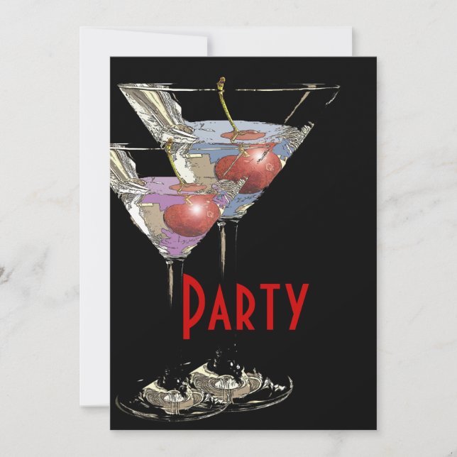 Convites Partido empresarial formal Elegante (Frente)