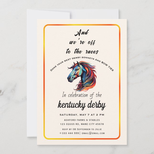 Convites Partido Equestre de Raça Moderna (Frente)