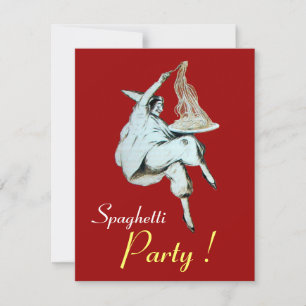 Convites PARTIDO ESPAGHETTI, ITALIANO KITCHEN Red jante, br
