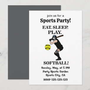 Convites Partido Esportivo do Jogador de Softball