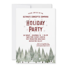 Partido Feriado da Companhia Rustic Retro Trees