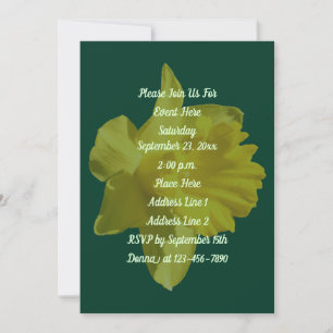 Convites Partido Floral Amarelo Daffodil