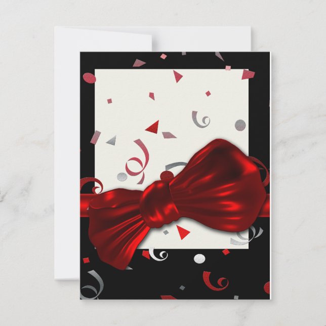 Convites Partido formal do baile de formatura elegante da (Frente)