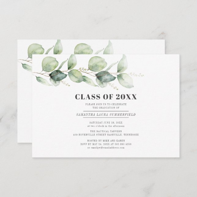 Convites Partido Formando Eucalyptus 2024 (Frente/Verso)